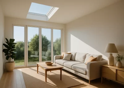 Residential Skylight Window Film Installation