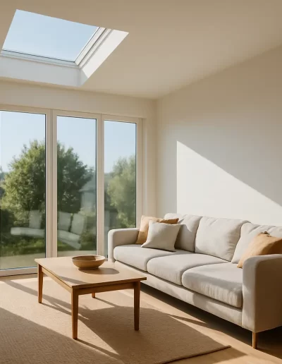 Residential Skylight Window Film Installation