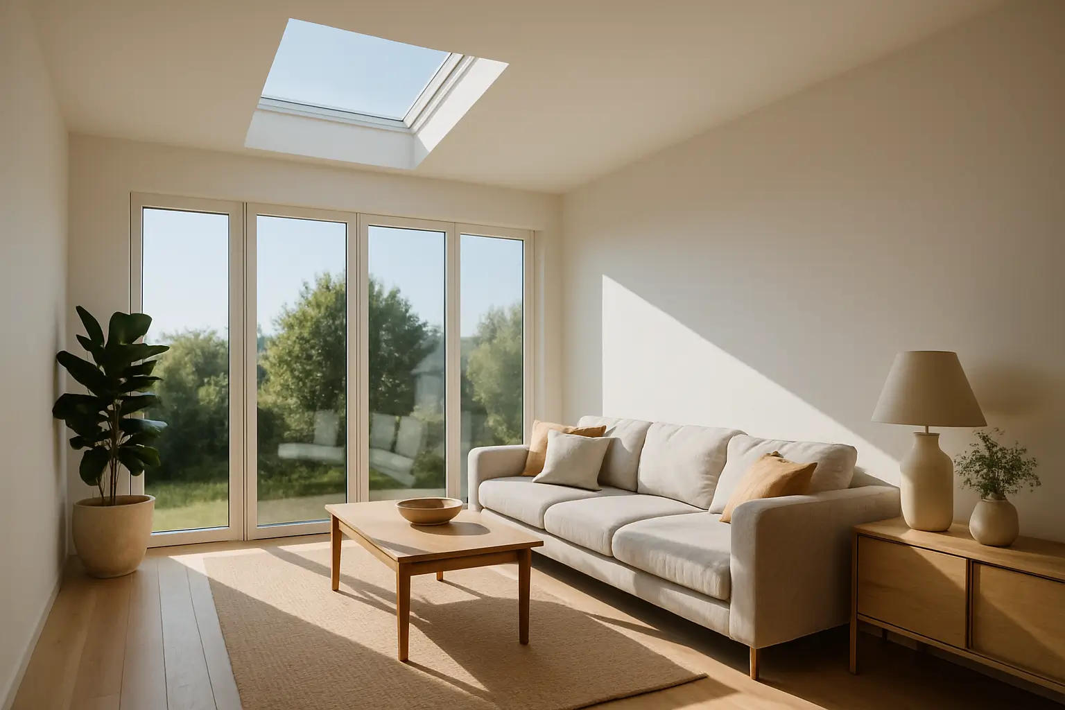 Residential Skylight Window Film Installation